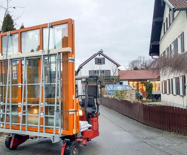 Fenster Anlieferung